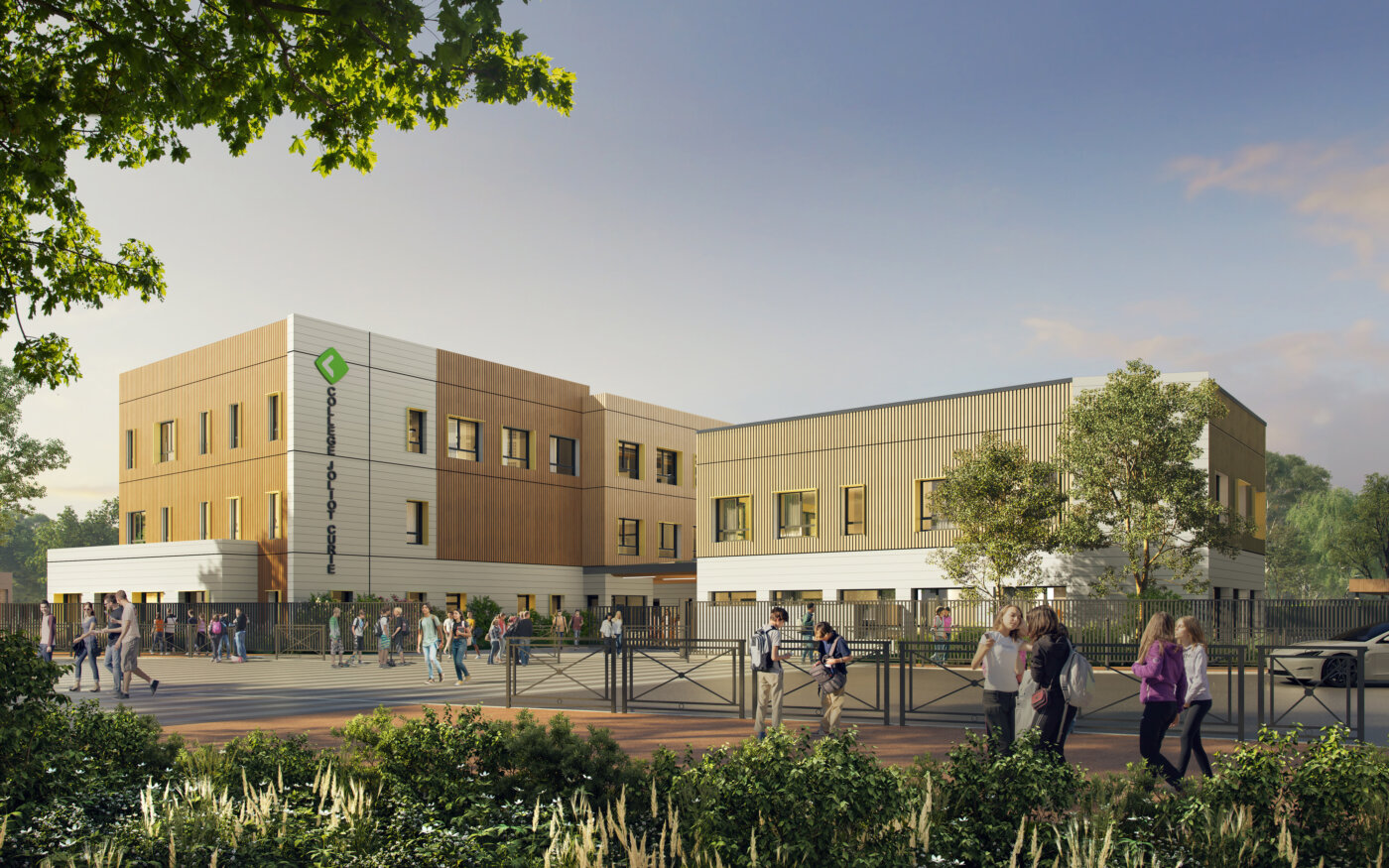 Collège provisoire Joliot-Curie à Bagneux